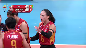 Savi Davison SMART DROP BALL for PLDT vs. Chery Tiggo in Set 4 | 2025 PVL on Tour Finals background