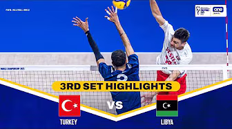 TÜRKIYE vs. LIBYA | SET 3 HIGHLIGHTS | 2025 FIVB MEN'S WORLD CHAMPIONSHIP | SEPT. 15 backdrop