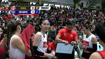 Cignal DANCES DURING TIMEOUT in Set 4 | 2025 PVL on Tour background
