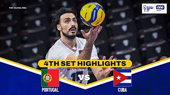 CUBA vs. PORTUGAL | SET 4 HIGHLIGHTS | 2025 FIVB MEN’S WORLD CHAMPIONSHIP | SEPT 13, 2025 background