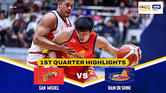RAIN OR SHINE vs. SAN MIGUEL | 1ST QUARTER HIGHLIGHTS | PBA SEASON 50 PHILIPPINE CUP | OCT 19, 2025 background