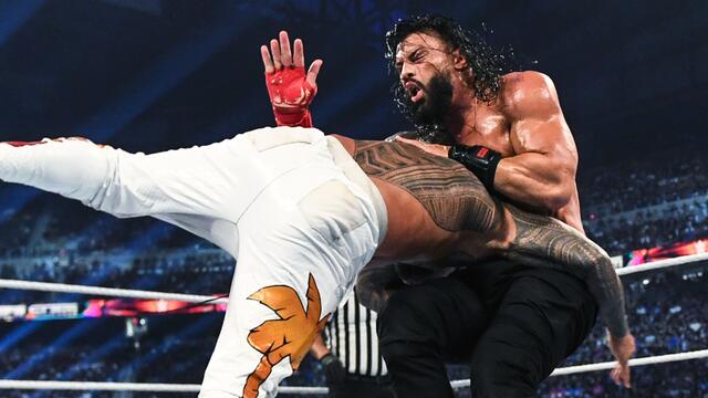 Roman Reigns vs. Jey Uso - Tribal Combat for the Undisputed WWE Universal Championship: SummerSlam 2023 Highlights background