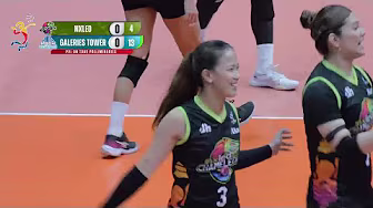 Cariño ANSWERS BACK for Nxled vs. Galeries Tower in Set 1 💥 | 2025 PVL on Tour background