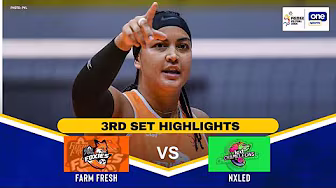 FARM FRESH vs. NXLED | SET 3 HIGHLIGHTS | 2025 PVL REINFORCED CONFERENCE | OCT. 9, 2025 backdrop