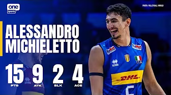 Michieletto DETONATES 15 PTS for Italy vs. Algeria | 2025 FIVB MEN'S WORLD CHAMPIONSHIP | HIGHLIGHTS