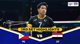 PHILIPPINES vs. EGYPT | SET 3 HIGHLIGHTS | 2025 FIVB MEN’S WORLD CHAMPIONSHIP | SEPT 16, 2025