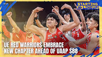 UE Red Warriors on entering a new era in their UAAP campaign | STARTING LINEUP | HIGHLIGHTS backdrop