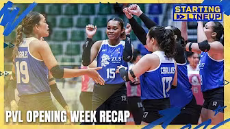 PVL Opening weekend recap | STARTING LINEUP | HIGHLIGHTS background