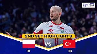 TURKIYE vs. POLAND | SET 2 HIGHLIGHTS | 2025 FIVB MEN’S WORLD CHAMPIONSHIP | SEPT 24, 2025