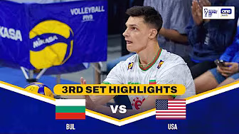 USA vs. BULGARIA | SET 3 HIGHLIGHTS | 2025 FIVB MEN'S VOLLEYBALL CHAMPIONSHIP | SEPT. 25 backdrop