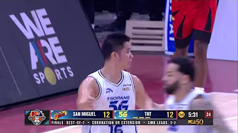 Pogoy, Oftana FIRE TRIPLES vs. San Miguel in Q1 | PBA Season 49 Philippine Cup Finals G6 background