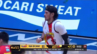 San Miguel's June Mar Fajardo UNSTOPPABLE in 4Q vs. ROS | PBA Season 50 Philippine Cup background
