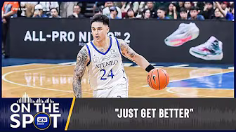 Dominic Escobar on Ateneo Blue Eagles' 4-0 run | #OSOnTheSpot