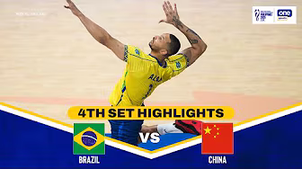 CHINA vs. BRAZIL | SET 4 HIGHLIGHTS | 2025 FIVB MEN’S WORLD CHAMPIONSHIP | SEPT 14, 2025