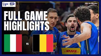 ITALY vs. BELGIUM | FULL GAME HIGHLIGHTS | 2025 FIVB MEN’S WORLD CHAMPIONSHIP | SEPT 24, 2025 background