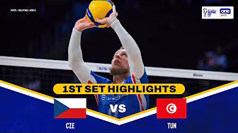 TUNISIA vs. CZECHIA | SET 1 HIGHLIGHTS | 2025 FIVB MEN’S WORLD CHAMPIONSHIP | SEPT 23, 2025