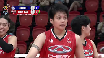 Ara Galang CONTRIBUTES EARLY for Chery Tiggo vs. ZUS Coffee đ„ | 2025 PVL Invitational