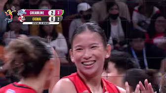Pangilinan CONTRIBUTES for Cignal vs. Creamline in Set 3 ЁЯФе | 2025 PVL on Tour