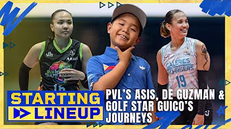 Catch up with PVL rookies Asis & De Guzman and golf star Zach Guico | STARTING LINEUP | FULL EPISODE background