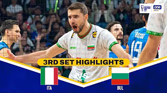 BULGARIA vs. ITALY | SET 3 HIGHLIGHTS | 2025 FIVB MEN'S VOLLEYBALL CHAMPIONSHIP FINALS | SEPT. 28