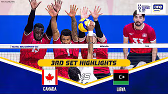LIBYA vs. CANADA | SET 3 HIGHLIGHTS | 2025 FIVB VOLLEYBALL MEN'S WORLD CHAMPIONSHIP | SEPT. 13 background