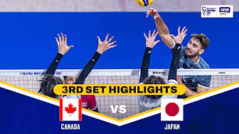 CANADA vs JAPAN | SET 3 HIGHLIGHTS | 2025 FIVB Men's World Championship background