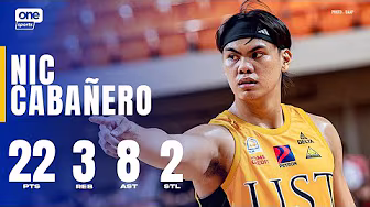 Nic Cabañero ROARS WITH 22 PTS for UST vs. UE đ„ | UAAP SEASON 88 MENâS BASKETBALL | HIGHLIGHTS background