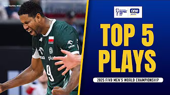 TOP 5 PLAYS | 2025 FIVB MEN'S WORLD CHAMPIONSHIP SF | SEPT. 27 background