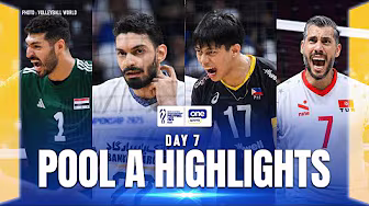 POOL A HIGHLIGHTS | 2025 FIVB MEN’S WORLD CHAMPIONSHIP | SEPT. 18, 2025 background