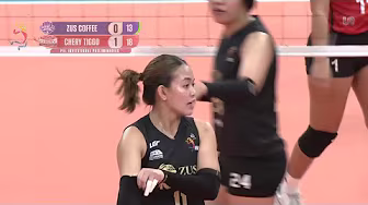 Wielyn Estoque BRINGS IMPACT in Set 2 for ZUS Coffee vs. Chery Tiggo đ„ | 2025 PVL Invitational background