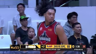 Barefield BACK-TO-BACK TRIPLES for Blackwater vs Rain or Shine | PBA Season 50 Philippine Cup