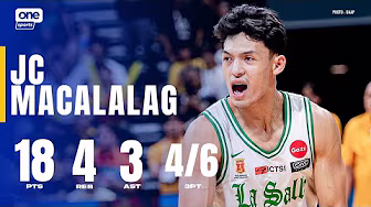 JC Macalalag DELIVERS 18 PTS for DLSU vs. UST ЁЯТе | UAAP SEASON 88 MEN'S BASKETBALL | HIGHLIGHTS background