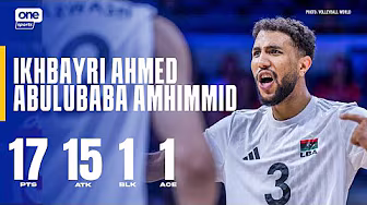 Ikhbayri A. DROPS 17 PTS for Libya vs. Canada đ„ | 2025 FIVB MEN'S WORLD CHAMPIONSHIP | HIGHLIGHTS background