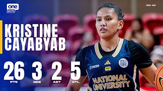 Kristine Cayabyab DROPS __ FOR NU vs. UST đ¶ | UAAP SEASON 88 WOMENâS BASKETBALL | HIGHLIGHTS background