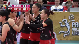 Robles DISPLAYS A VARIETY OF ATTACKS for Chery Tiggo vs. Creamline in Set 2 | 2025 PVL Invitational background