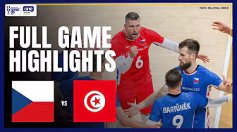 TUNISIA vs. CZECHIA | FULL GAME HIGHLIGHTS | 2025 FIVB MEN’S WORLD CHAMPIONSHIP | SEPT 23, 2025 background
