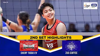 CHERY TIGGO vs. ZUS COFFEE | SET 2 HIGHLIGHTS | 2025 PVL REINFORCED CONFERENCE | OCT 11, 2025 backdrop