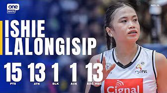 Ishie Lalongisip ALL-AROUND GAME for Cignal vs. ZUS Coffee | 2025 PVL ON TOUR | HIGHLIGHTS