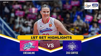 CREAMLINE vs. ZUS COFFEE | SET 1 HIGHLIGHTS | 2025 PVL REINFORCED CONFERENCE | OCT. 23 background