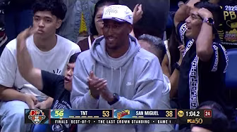 Rondae Hollis-Jefferson APPROVES TNT's hot first half! 🫵🏽 | PBA Season 49 Philippine Cup Finals G1