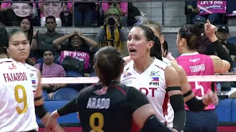 Savi Davison HOLDS FIRM for PLDT vs. Creamline in Set 1 💪🏽 | 2025 PVL on Tour background