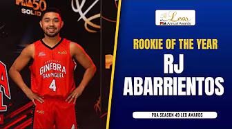 RJ Abarrientos wins Rookie of the Year | PBA SEASON 49 LEO AWARDS