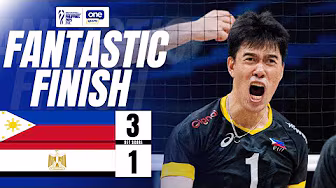 Philippines THRILLING FINISH against Team Egypt ЁЯЗ╡ЁЯЗн | 2025 FIVB VOLLEYBALL MENтАЩS WORLD CHAMPIONSHIP background