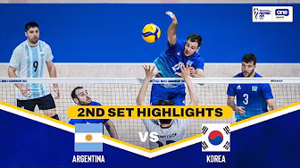 ARGENTINA vs KOREA | SET 2 HIGHLIGHTS | 2025 FIVB Men's World Championship background