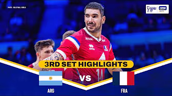 FRANCE vs. ARGENTINA | SET 3 HIGHLIGHTS | 2025 FIVB MENâS WORLD CHAMPIONSHIP | SEPT 18, 2025 background