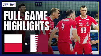 POLAND vs. QATAR | FULL GAME HIGHLIGHTS | 2025 FIVB MEN'S WORLD CHAMPIONSHIP | SEPT. 15 background