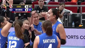 ZUS Coffee GOES ON A BLOCK PARTY in Set 1 vs. Cignal 💥 | 2025 PVL Invitational background