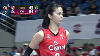 Erika STRIKES EARLY for Cignal vs. Akari in Set 1 💪🏽 | 2025 PVL on Tour