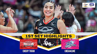 CREAMLINE vs. CHERY TIGGO | SET 1 HIGHLIGHTS | 2025 PVL INVITATIONAL | AUGUST 23, 2025 background