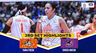 FARM FRESH vs. CHOCO MUCHO | SET 3 HIGHLIGHTS | 2025 PVL ON TOUR | JULY 12, 2025 background
